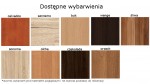 Dostępne wybarwienia