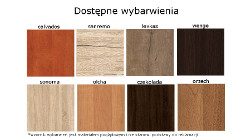 Dostępne wybarwienia frontów